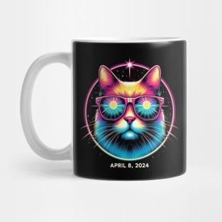 Total Solar Eclipse April 08 2024 Funny Cat Solar Eclipse Mug